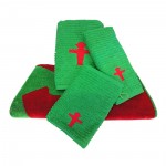 Gro�es Handtuch-Set Handt�cher, Waschhandschuh und Badetuch Gr�n mit Ampelmann Steher