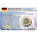 M�nzkarte f�r 2-Euro Gemeinschaftsm�nze Deutschland A 2012