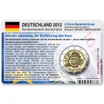 M�nzkarte f�r 2-Euro Gemeinschaftsm�nze Deutschland G 2012