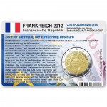 M�nzkarte f�r 2-Euro Gemeinschaftsm�nze Frankreich 2012