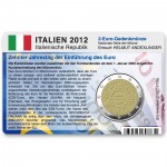 M�nzkarte f�r 2-Euro Gemeinschaftsm�nze Italien 2012