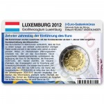 M�nzkarte f�r 2-Euro Gemeinschaftsm�nze Luxemburg 2012