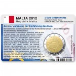 M�nzkarte f�r 2-Euro Gemeinschaftsm�nze Malta 2012