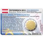 M�nzkarte f�r 2-Euro Gemeinschaftsm�nze �sterreich 2012
