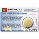 M�nzkarte f�r 2-Euro Gemeinschaftsm�nze Portugal 2012