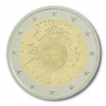 2 Euro Gedenkm�nze Luxemburg 2012 - 10 Jahre Euro Bargeld pfr. lose