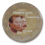 Farbige 2 Euro Sonderm�nze Luxemburg 2012 - Guillaume IV. pfr.
