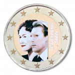 Farbige 2 Euro Sonderm�nze Luxemburg 2009 - Charlotte pfr.