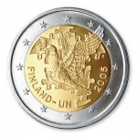 2 Euro Gedenkm�nze Finnland 2005 - 50 Jahre UN-Mitgliedschaft pfr. lose