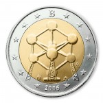 2 Euro Gedenkm�nze Belgien 2006 - Atomium Br�ssel pfr. lose
