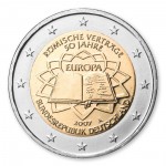 2 Euro Gedenkm�nze Deutschland 2007 A - 50 Jahre R�mische Vertr�ge pfr. lose