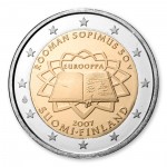 2 Euro Gedenkm�nze Finnland 2007 - 50 Jahre R�mische Vertr�ge pfr. lose