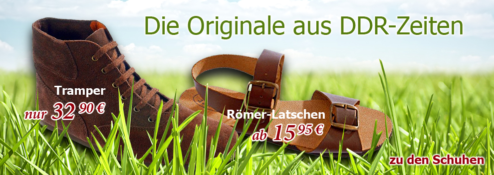 Original DDR Jesuslatschen R�merlatschen und Tremper-Klettis